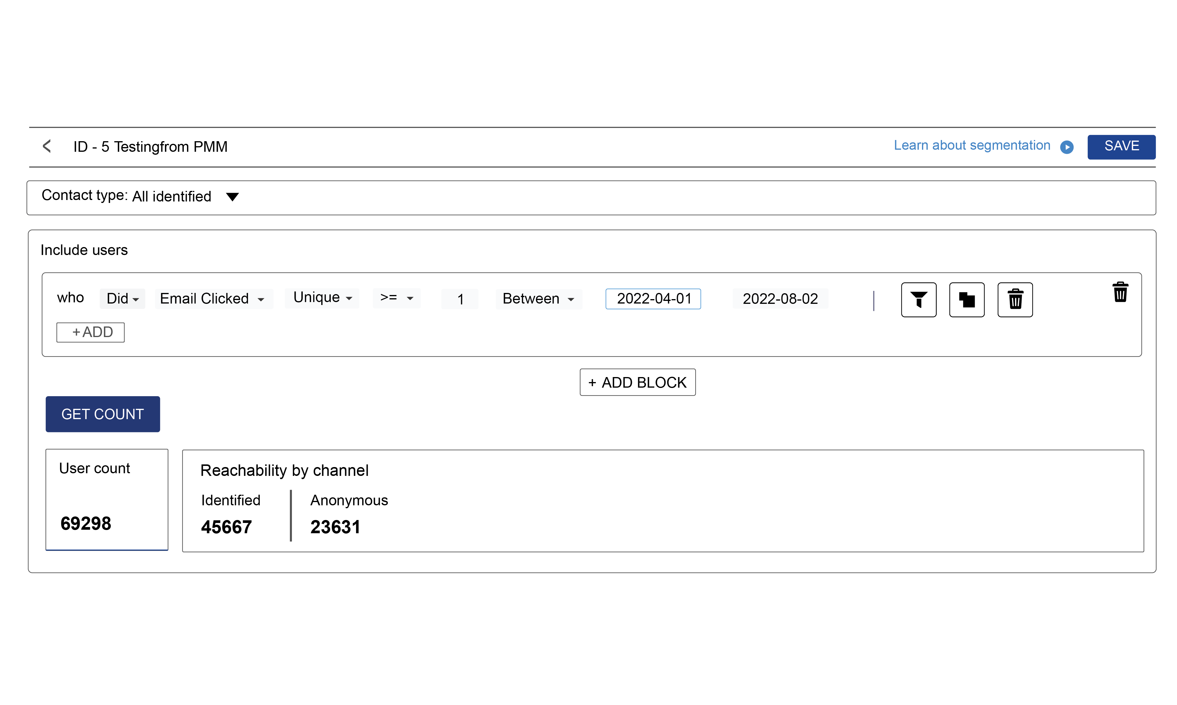 Personalize emails with segmentation